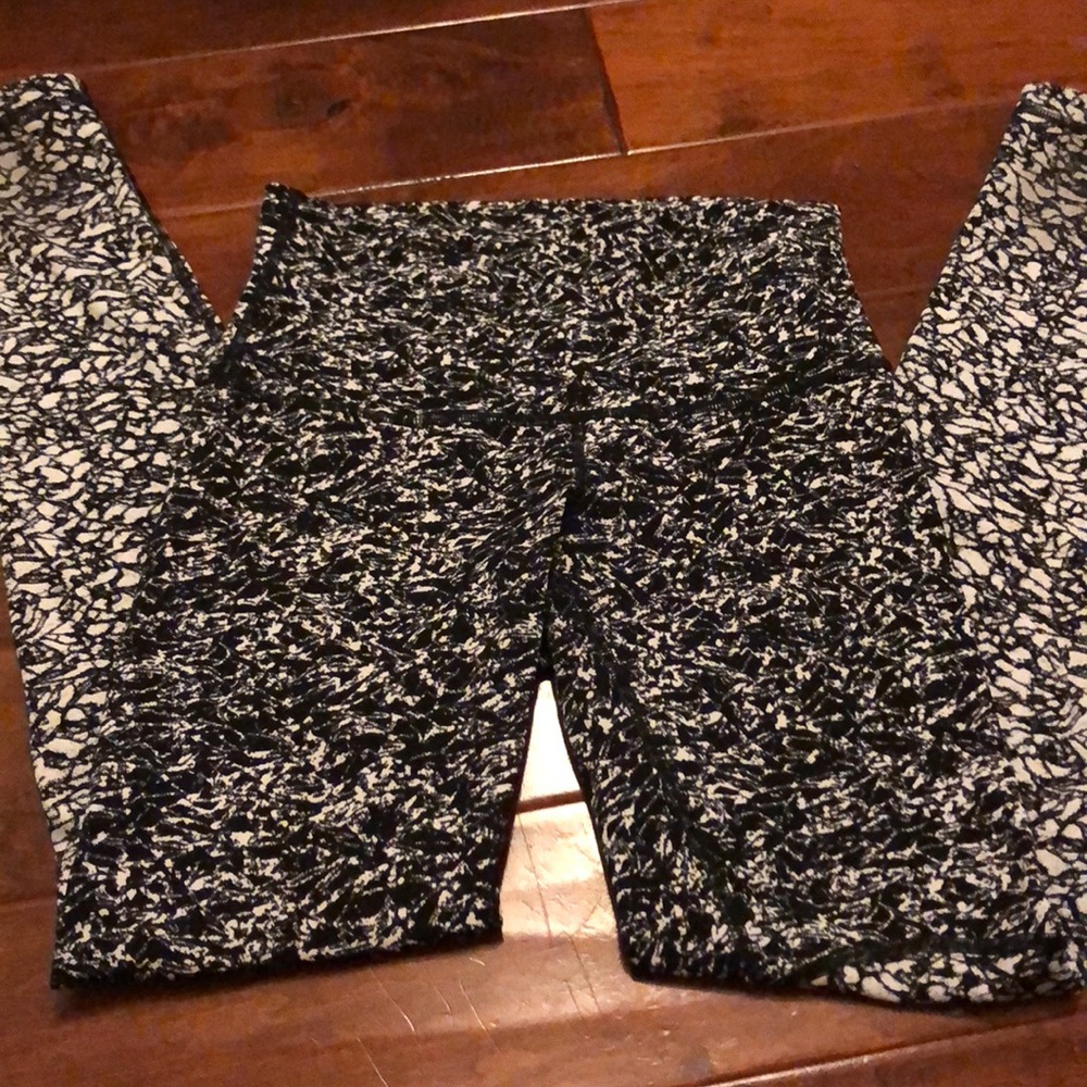 Two-Pattern Lululemon Full Length Tights Size 8